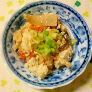 ★。:・★野菜と筍と椎茸と豆腐の炒め物★.。:・★